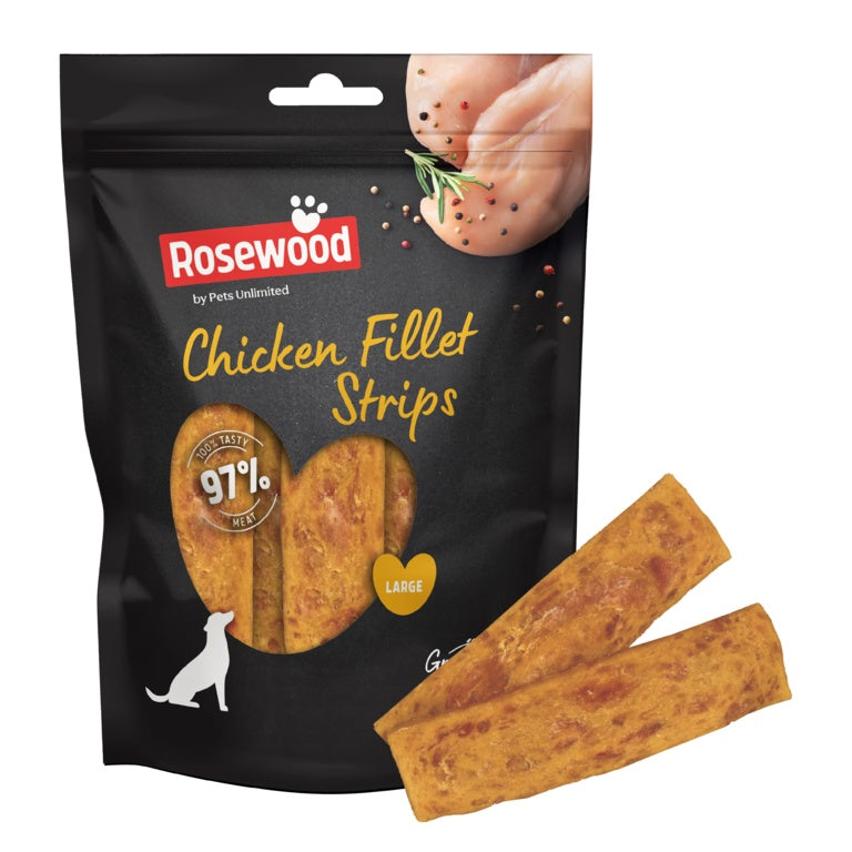 ROSEWOOD Chicken Fillet Strips Dog Treats Large