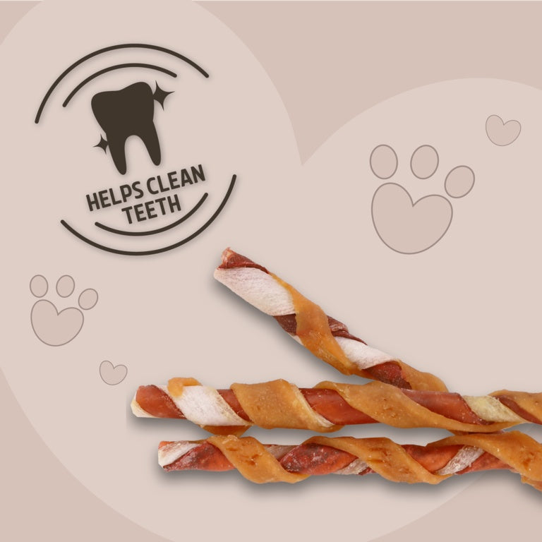 ROSEWOOD Trio Sticks With Chicken Pack 10 Medium