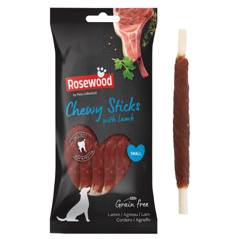 ROSEWOOD Chewy Sticks With Lamb Dog Treats 8 Piece Small