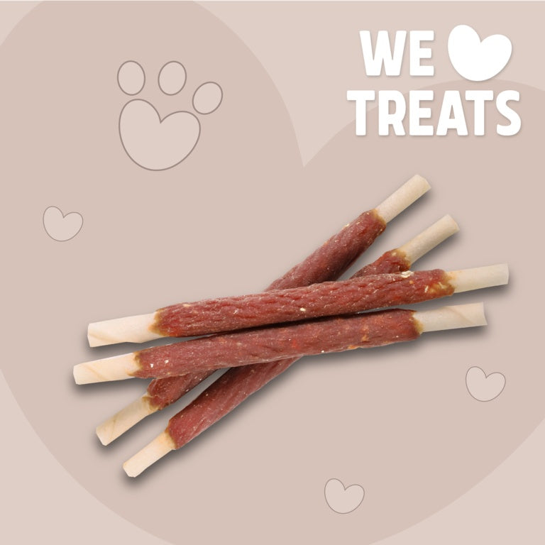 ROSEWOOD Chewy Sticks With Beef Dog Treats 8 Pieces