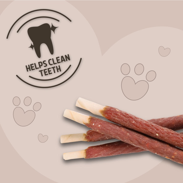 ROSEWOOD Chewy Sticks With Beef Dog Treats 8 Pieces
