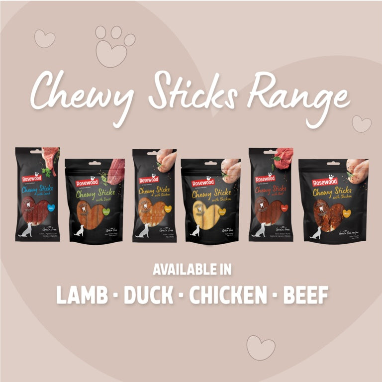 ROSEWOOD Chewy Sticks With Chicken Dog Treats 10 Piece