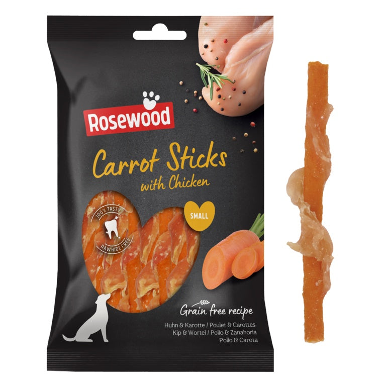 ROSEWOOD Chicken Wrapped Carrot Sticks 80g