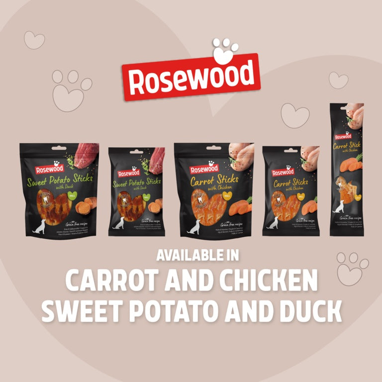 ROSEWOOD Giant Chicken Wrapped Carrot Stick 70g