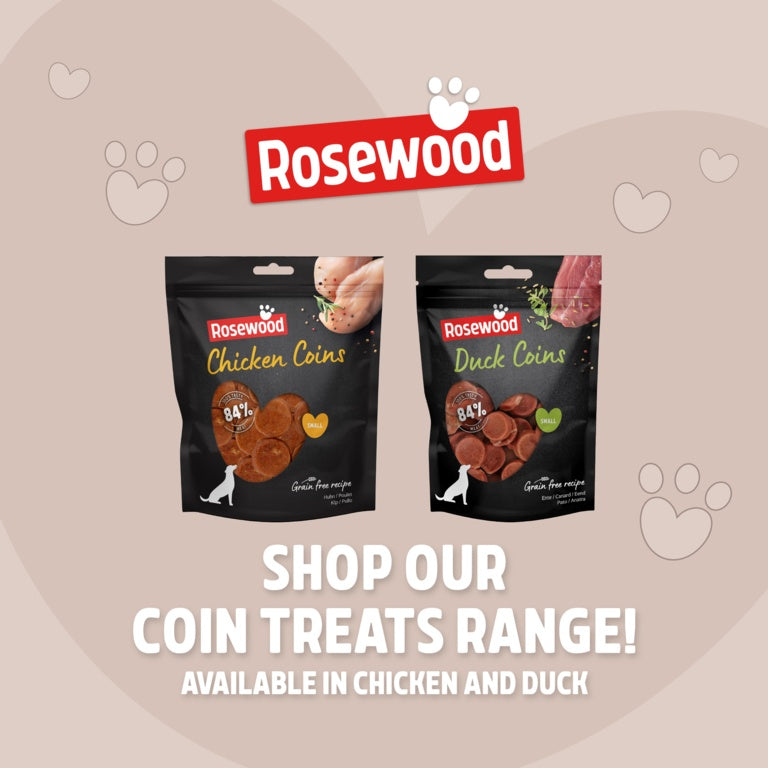 ROSEWOOD Duck Coins Dog Treats 100g