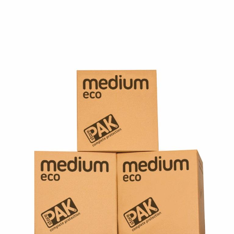 Storepak Medium Eco Cardboard Storage Box Pack 3