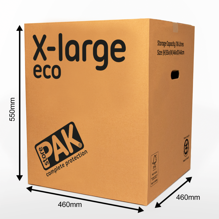 Storepak X Large Eco Cardboard Storage Box Pack 3
