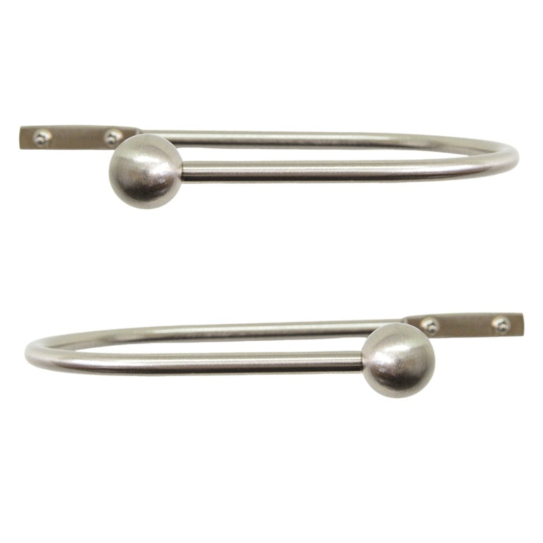 Jones Interiors Cosmos Metal Holdback Matt Nickel