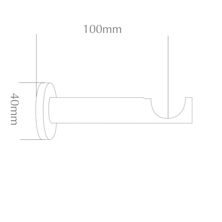 Jones Interiors Cosmos Barrel Bracket Black