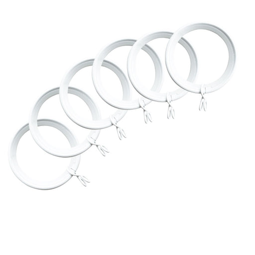 Jones Interiors Cosmos Metal Rings White Pack 6