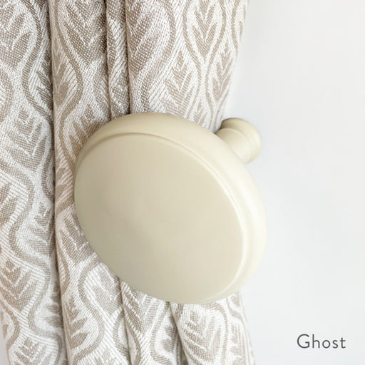 Jones Interiors Shore Wood Holdback Ghost Pair