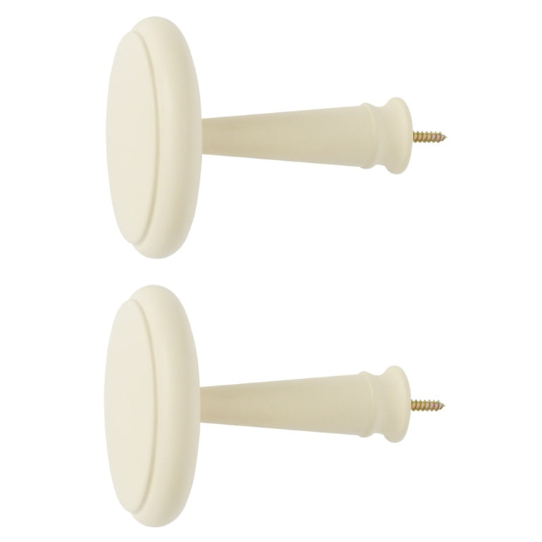 Jones Interiors Shore Wood Holdback Ghost Pair