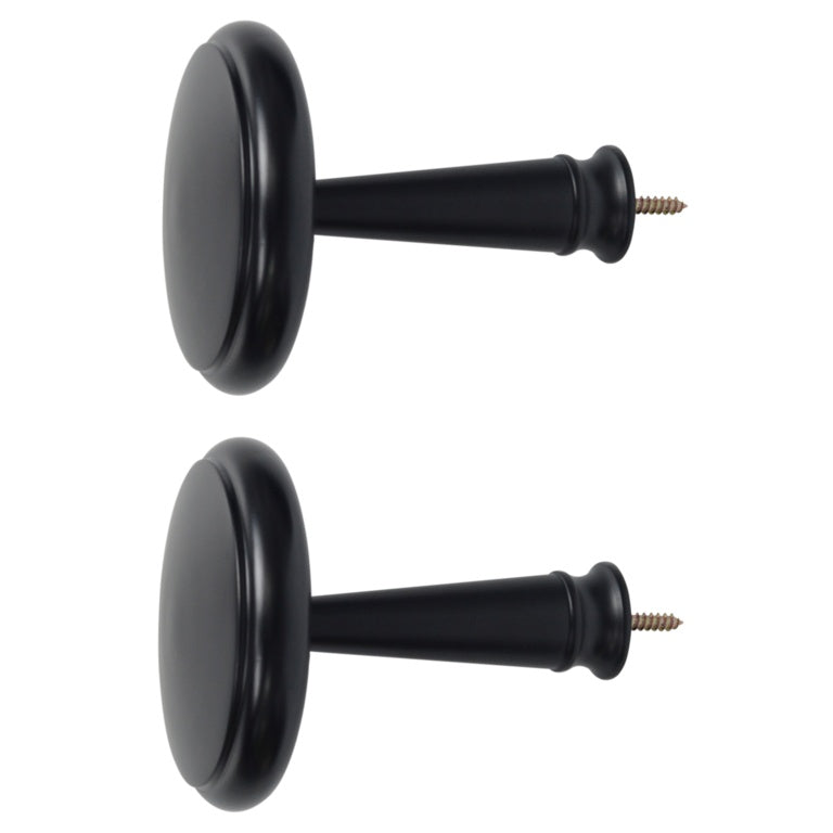 Jones Interiors Shore Wood Holdback Black Pair
