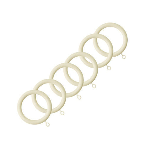 Jones Interiors Shore Wood Rings Ghost Pack 6