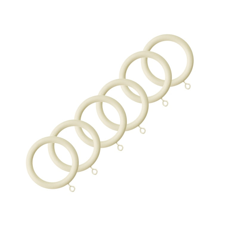 Jones Interiors Shore Wood Rings Ghost Pack 6