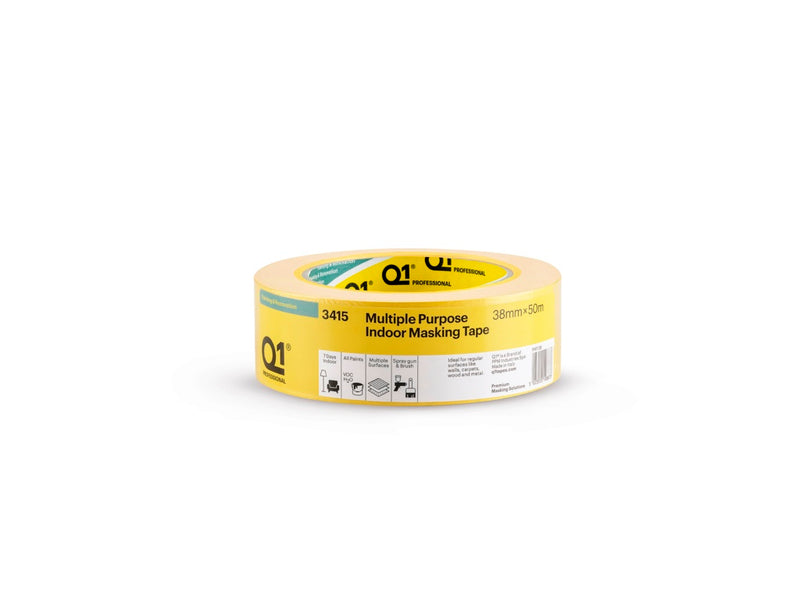 Q1 Multi Purpose Indoor Masking Tape 38mm x 50m