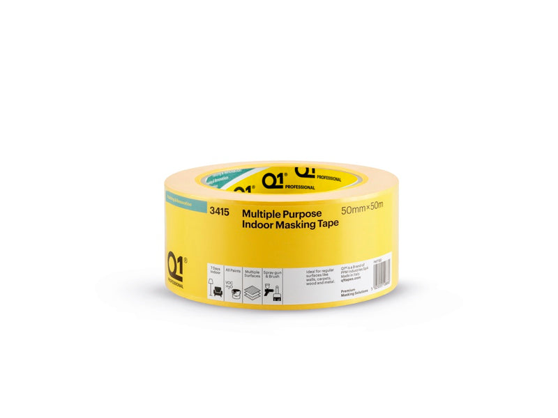 Q1 Multi Purpose Indoor Masking Tape 50mm x 50m