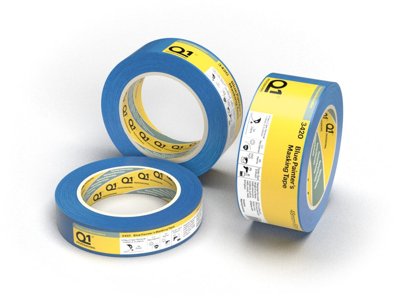 Q1 Blue Painters Masking Tape 50mm x 50m