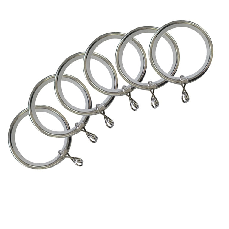 Jones Interiors Cosmos Rings Chrome Pack 6