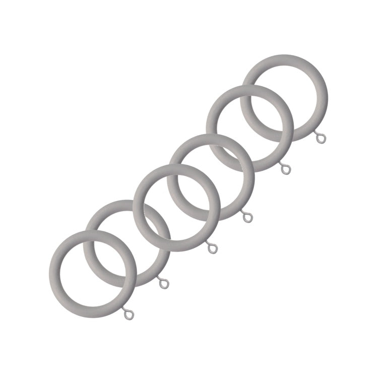 Jones Interiors Shore Wood Rings Clay Pack 6