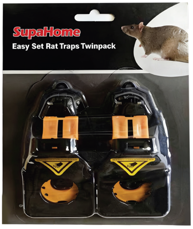 SupaHome Easy Set Rat Trap Twin Pack