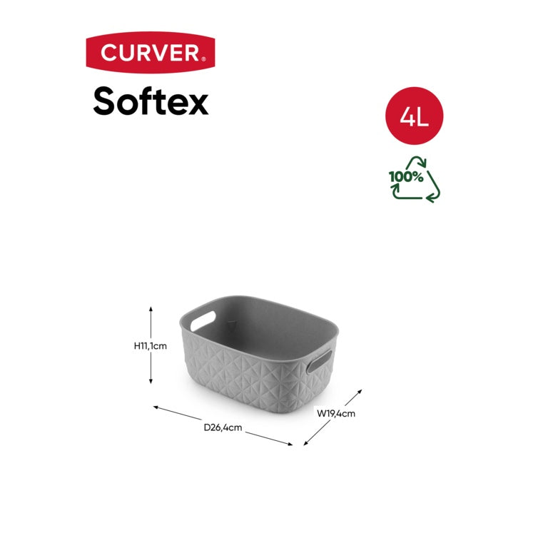 Curver Softex Basket Taupe Small 4L
