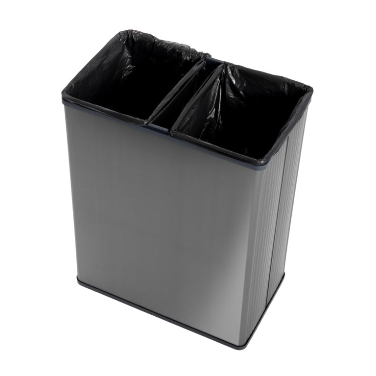 Curver Verto Recycle Bin Metallic Grey 54L