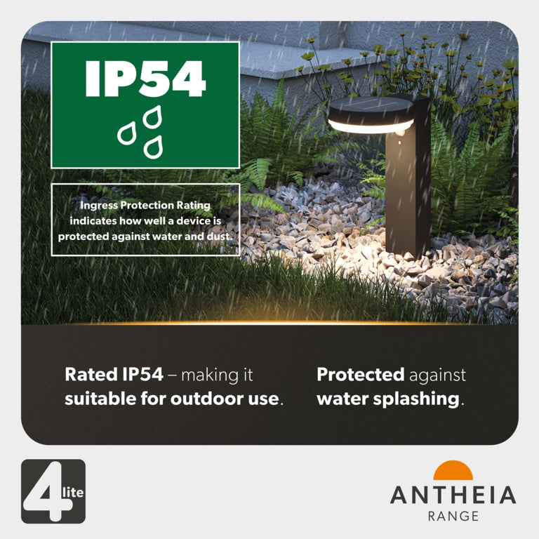 4Lite Antheia Solar Sleek Wall Light