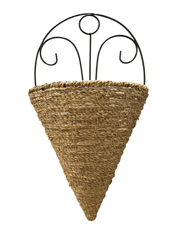 Ambassador Semi Conical Iron Wall Basket 10"