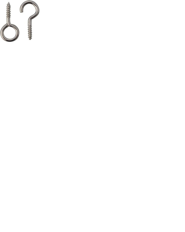 Securpak Curtain Wire Hooks & Eyes 20+20 Pack