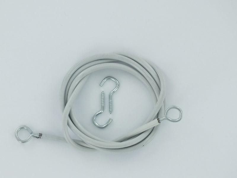 Securpak Curtain Wire 158cm + Hooks Eyes
