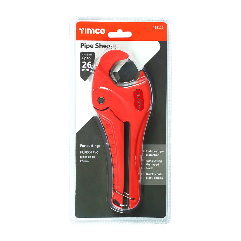 TIMCO Plastic Pipe Shears PVC Tube Cutters