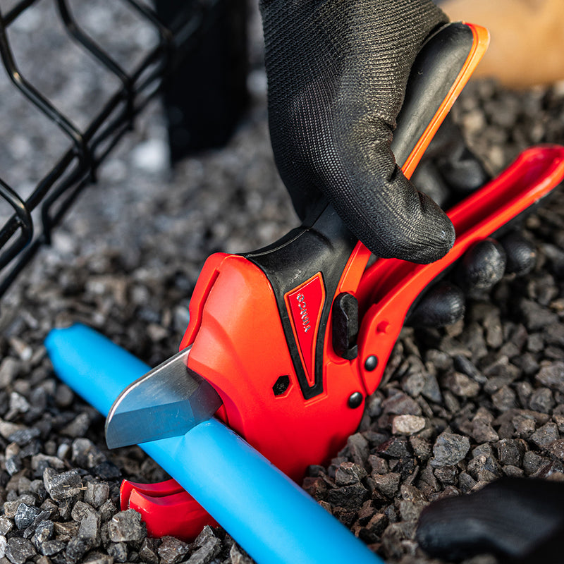 TIMCO Plastic Pipe Shears Ratcheting PVC Tube Cutters