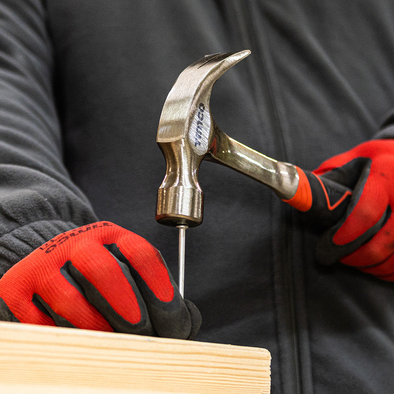 TIMCO One Piece Claw Hammer, Curved Single Piece High Strength Anti-Shock Smooth Face Hammer