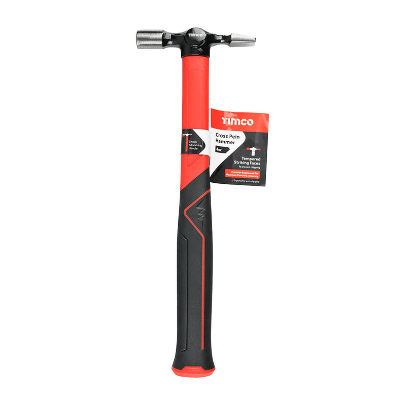TIMCO Cross Pein Hammer, Fibreglass Handle Joiners Hammer