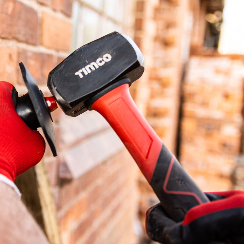 TIMCO Lump Hammer, Shock Absorbing Fibreglass Handle Fibreglass Handle Lump Club Hammer