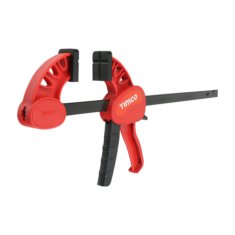TIMCO Quick Change Bar Clamp, Two Piece Set, Heavy Duty 135kg Quick Release Woodworking Clamp, One Handed Clamp - / 300mm Clamping Capacity