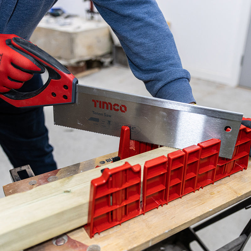 TIMCO Clamping Mitre Box, Multi-purpose Mitre Box for Woodworking and General DIY and Trade, Multi-Angle Adjustable