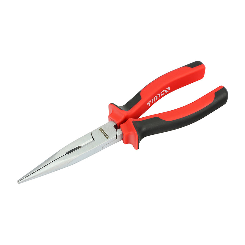 TIMCO Long Nose Pliers, Multi-purpose Long Nose Grips & Cutters with Soft Grip Handles - / 200mm