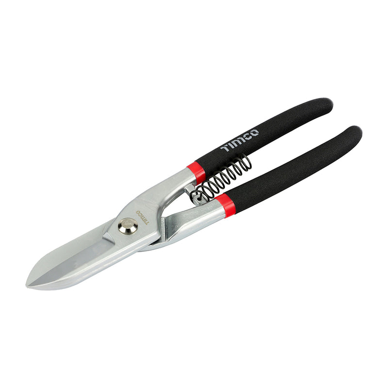 TIMCO Straight Cutting Tin Snips with Anti-Slip Grips