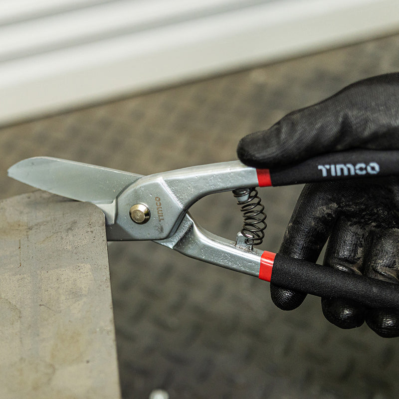 TIMCO Straight Cutting Tin Snips with Anti-Slip Grips