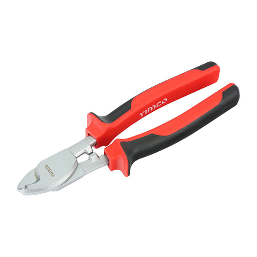 TIMCO Heavy Duty Cable & Wire Cutters, Hardened Cable Shears with Soft Grip Handles - / 200mm