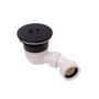 Top Fix Shower Waste Matt Black
