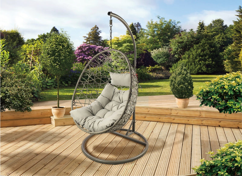 Pagoda Single Hanging Egg Chair Beige