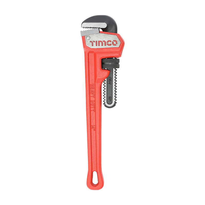 TIMCO Pipe Wrench, Heavy Duty Drop Forged Adjustable Pipe Wrench - / 350mm
