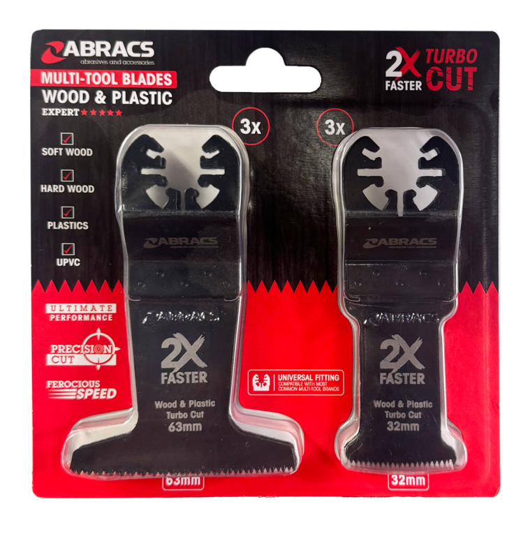 Abracs Wood & Plastic Multi Tool Blade 6 Piece