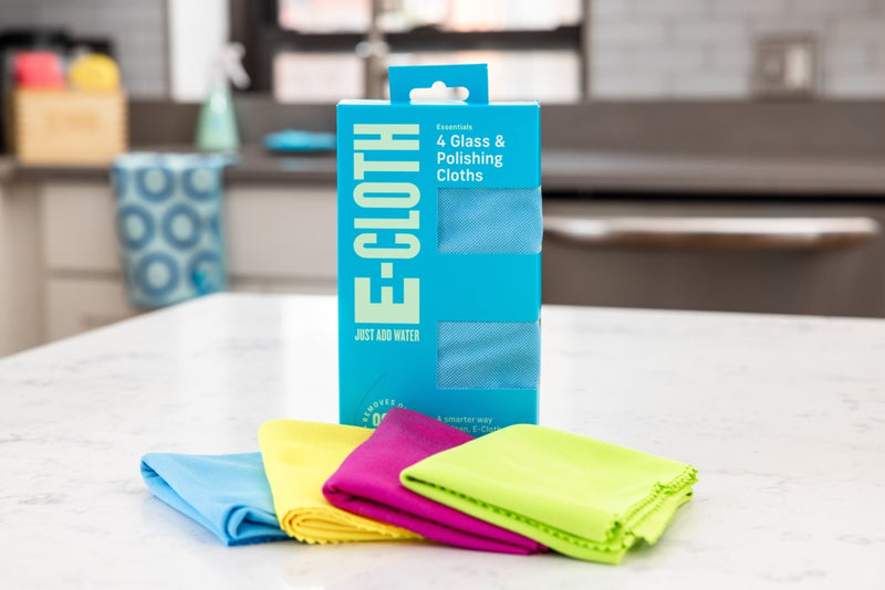 E-Cloth Glass & Polishing Clothes Pack 4