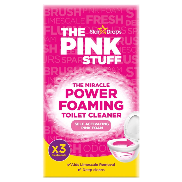 The Pink Stuff Miracle Power Foaming Toilet Cleaner Pack 3