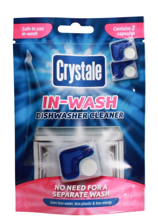 Crystale In Wash Dishwasher Clearner Pack 2