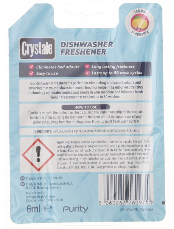 Crystale Dishwasher Freshener 5ml